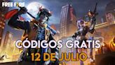 Free Fire | Códigos de hoy viernes 12 de julio de 2024: recompensas gratis