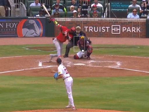 Elly De La Cruz Hit One of the Most Ridiculous Home Runs of MLB Season vs. Braves