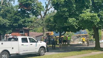 Locomotive derails, destroys garage — for the second time - Trains