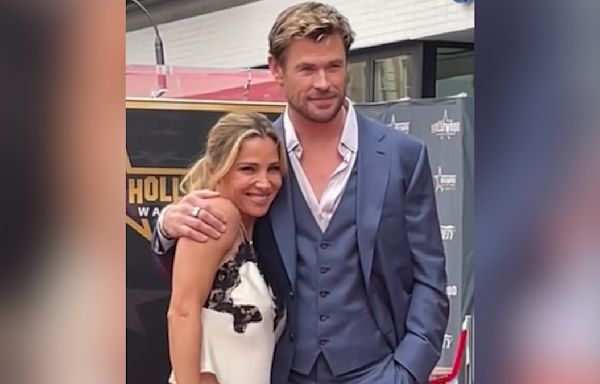 Chris Hemsworth Gives Tear-Jerking Tribute To Wife Elsa Pataky During Walk Of Fame Speech