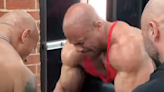 Watch The Rock Do Preacher Curls With Mr. Olympia Phil Heath