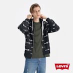 Levis  男款 連帽外套 / 滿版MINI Logo / 黑