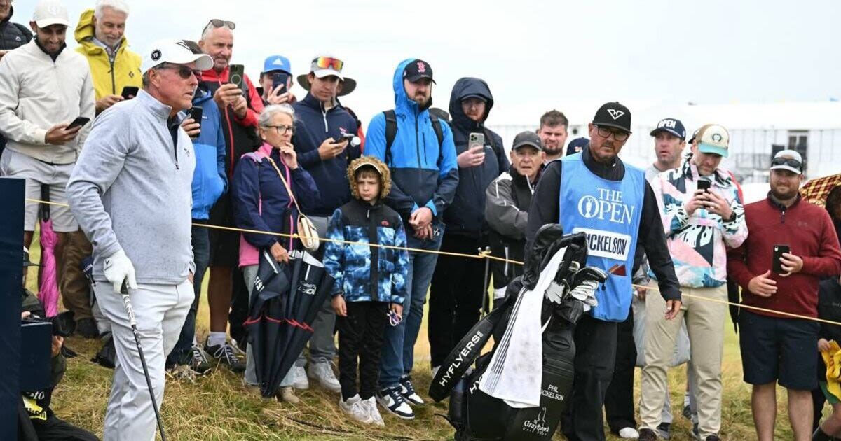 Phil Mickelson given unsurprising reception at The Open after LIV Golf defection