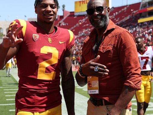 Jerry Rice speaks on Brenden Rice's draft slide: 'We have a lot of people to prove wrong'