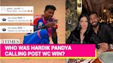 ...Stankovic and Hardik Pandya Reconcile? Video Call Post World Cup Final Raises Eyebrows | Etimes - Times of India Videos