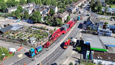 Huge wind farm electricity transformer transported from Port of Ipswich to Bramford