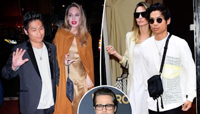 Angelina Jolie and Brad Pitt’s son Pax seen with arm cast in first sighting since traumatic e-bike crash