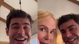 Zac Efron diverte internautas ao exibir bastidores de filme com Nicole Kidman