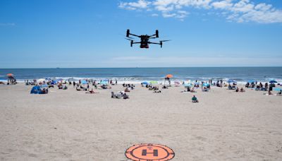 On NYC beaches, angry birds are fighting drones on patrol for sharks and swimmers