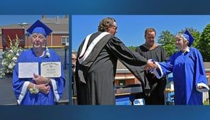 82-year-old woman presented honorary diploma from Georgetown High school for life experience