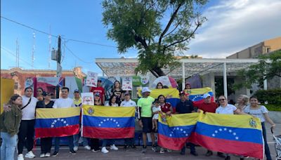 Desde Aguascalientes, se manifiestan por crisis en Venezuela