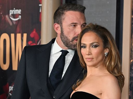 Ben Affleck and Jennifer Lopez share an awkward kiss in latest outing amid split rumours. See pics