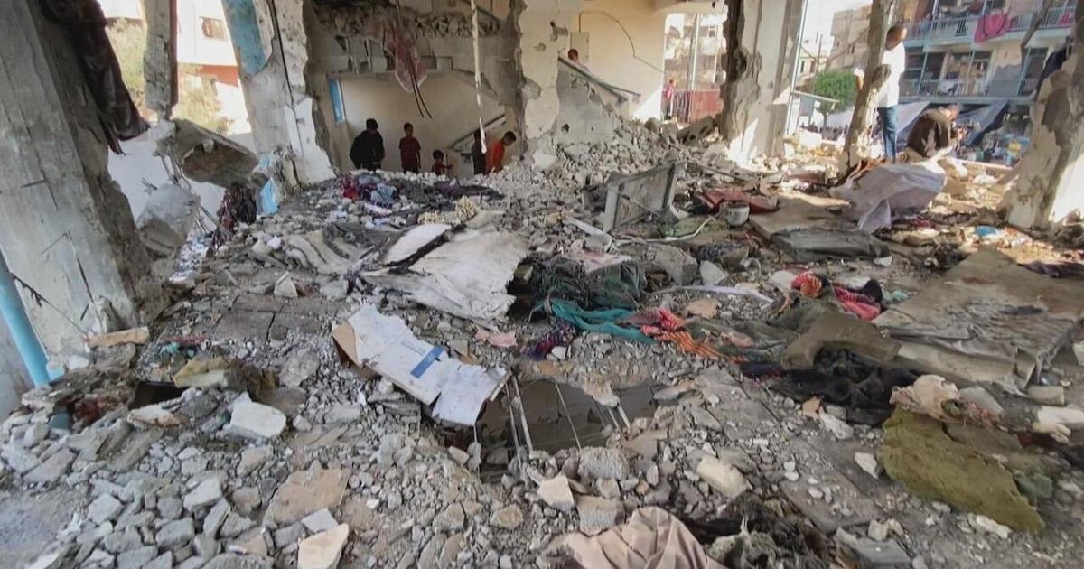'It's a crime against humanity': Palestinian describes Gaza school bombed in the night