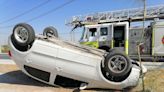 Por exceso de velocidad sufre volcadura el bulevar Laguna Sur