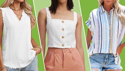 15 Airy Linen Tops to Keep You Cool This Summer — All Under $35 at Amazon
