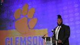 Big man on the lake: Clemson OL Jordan McFadden challenged to try wakeboarding