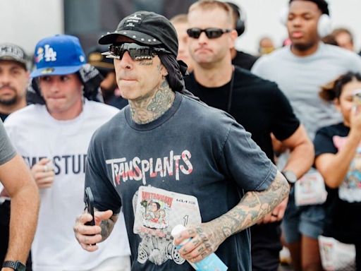 Travis Barker Fosters Community With Inaugural Run Travis Run 5K in Los Angeles