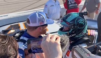 WATCH: Chris Buescher confronts Tyler Reddick following Brad Keselowski's NASCAR win at Darlington.