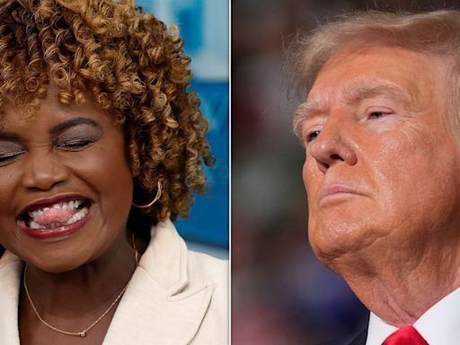 Karine Jean-Pierre's Reaction To Trump's Latest Biden Conspiracy Says It All