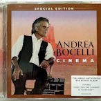 全新未拆 豪華版CD+DVD/ Andrea Bocelli 安德烈波伽利 / Cinema 天籟電影院典藏盤 / 美版