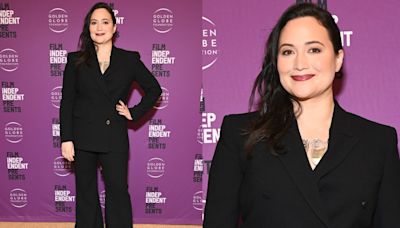 Lily Gladstone Suits Up in Monochrome Black Attire for the Hollywood Screening of Her Film ‘Fancy Dance’