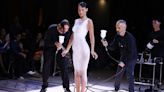 Bella Hadid Had A Dress Spray-Painted On Her Bare Body At Paris Fashion Week