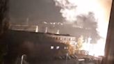 Power substation on fire in Russia’s Belgorod