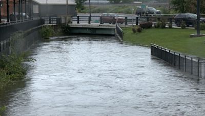 Storm caused flooding in Grand River