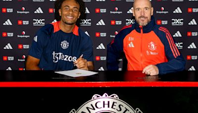 Joshua Zirkzee signs for Manchester United after transfer from Bologna