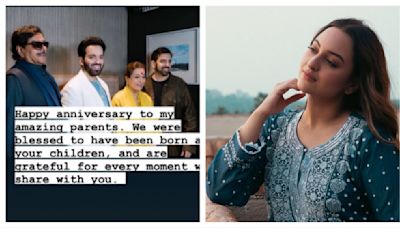 Luv Sinha omits sister Sonakshi Sinha from parents’ anniversary post: ‘Blessed to have been born as your children’