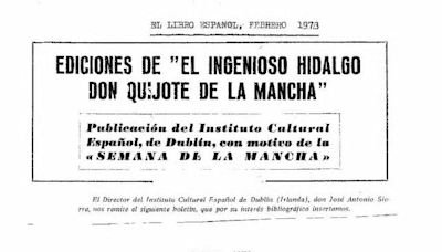 Ediciones de "El ingenioso hidalgo Don Quijote de la Mancha" en 1973