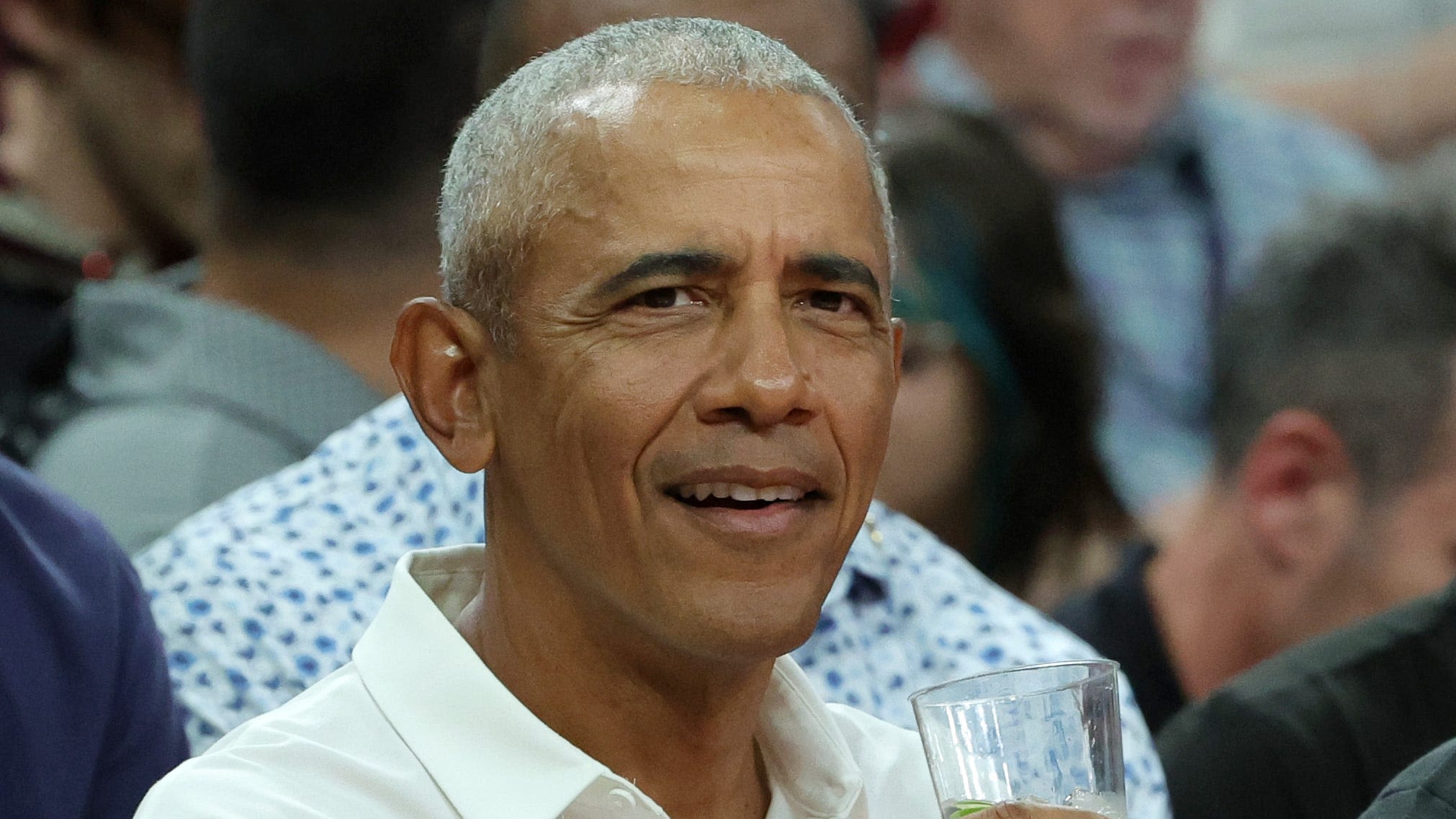 Former President Barack Obama surprises at USA Basketball's 50th anniversary party