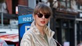 Taylor Swift Bundles Up in Wild Animal Print Jacket on Way to Recording Studio