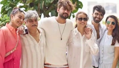 Sonakshi Sinha poses with beau Zaheer Iqbal's family ahead of their wedding, see pic