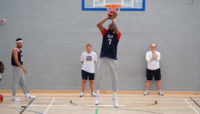 Watch: Kevin Durant Sweats Out at Team USA Practice With Anthony Edwards First Time After Calf Injury