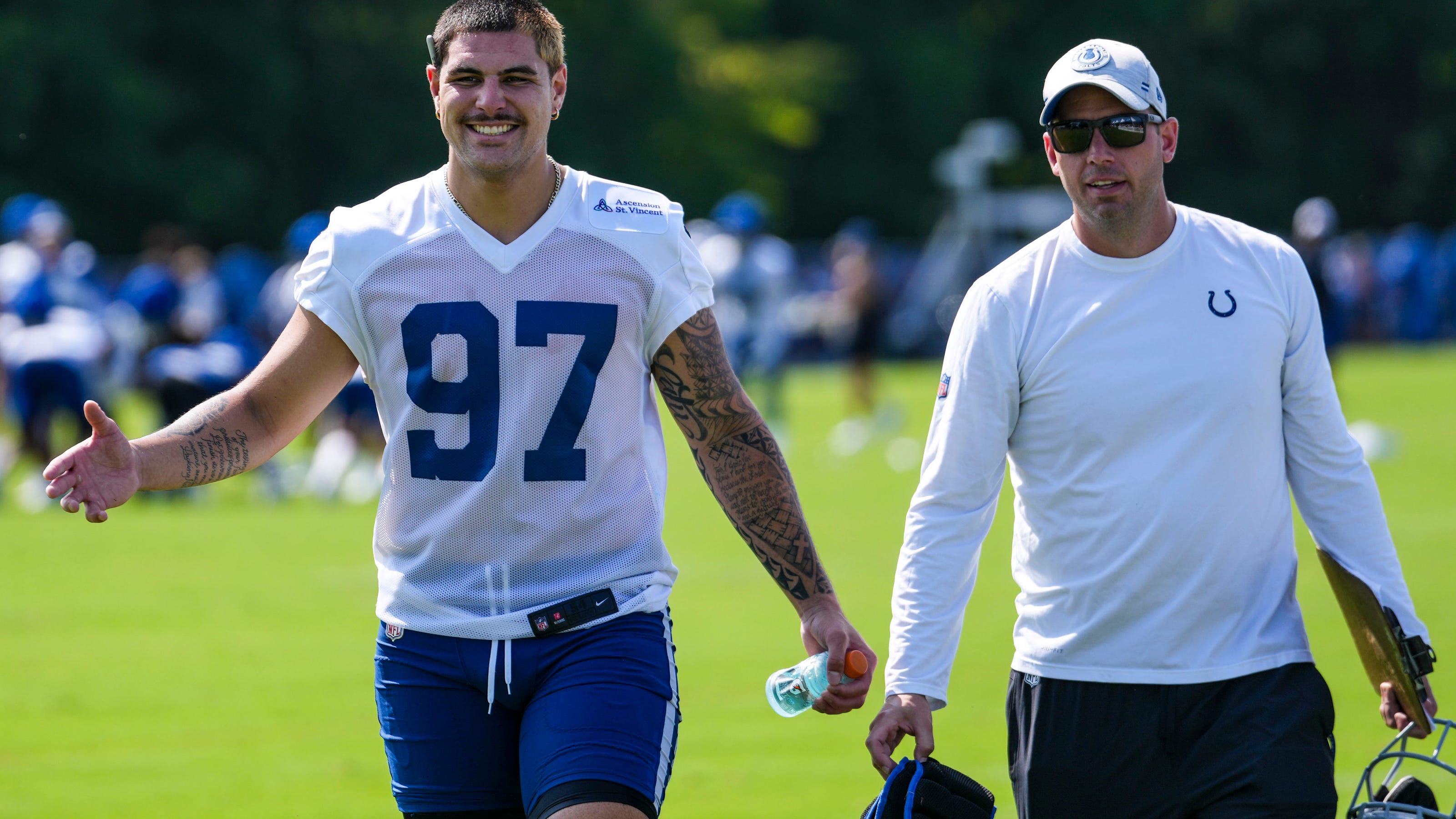 Rookie Laiatu Latu is wrecking Shane Steichen's offense. So why is Colts coach smiling?