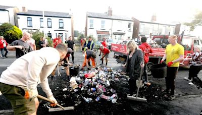 Southport stabbings: Mum of victim says 'stop the violence' as locals left to clean up after riots