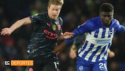 Manchester City humilló a un Brighton sin Pervis Estupiñán