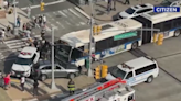 SUV fleeing from police crashes into MTA bus in the Bronx; 2 injured: NYPD