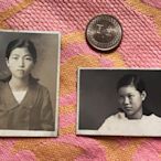 （舊情綿綿-阿祖的學生照，二張ㄧ拍）1930年代，日治台灣時期的女子精英，台北州立第三高等女學校，穿冬•夏制服，氣質獨特又美麗的女高中生（今之台北市立中山女高）