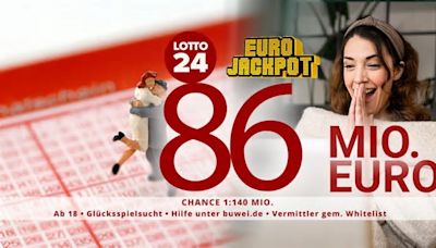 Annahmeschluss um 18:35 Uhr! 86 Millionen Euro im Eurojackpot – hier 3 Felder für nur 2,60 Euro