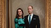 William and Kate view first official joint portrait of themselves at museum
