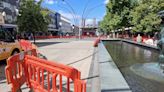 Photos show part of Basildon town centre fenced off amid filming rumours