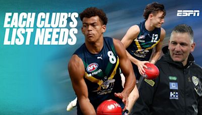 AFL Draft: Your club's biggest need in the deepest draft pool ever