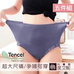 席艾妮SHIANEY 台灣製造(5件組)超加大莫代爾舒適內褲 舒適零著感 孕婦也適穿