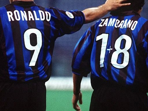 La historia detrás del 1+8 en la camiseta de Zamorano en el Inter