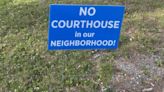 ‘No courthouse in our neighborhood’: Plans for new Hancock County facility draw outcry