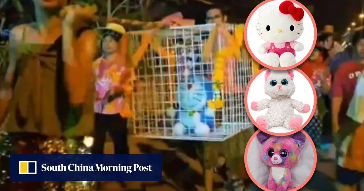 Thai farmers use cuddly toys in rain rituals, replacing live cats to stop abuse