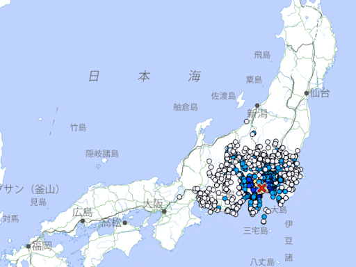 快訊/日本神奈川縣發生規模5.3地震！最大震度5弱 東京有感多條鐵路停駛