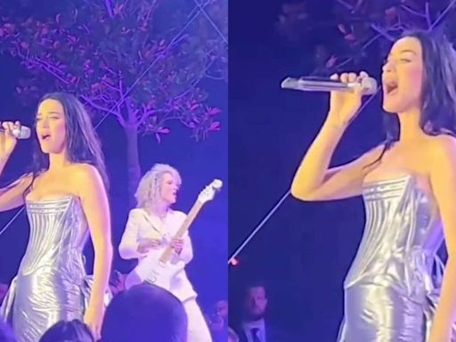 Watch Katy Perry perform her song Firework at Anant Ambani and Radhika Merchant second pre-wedding bash in Europe